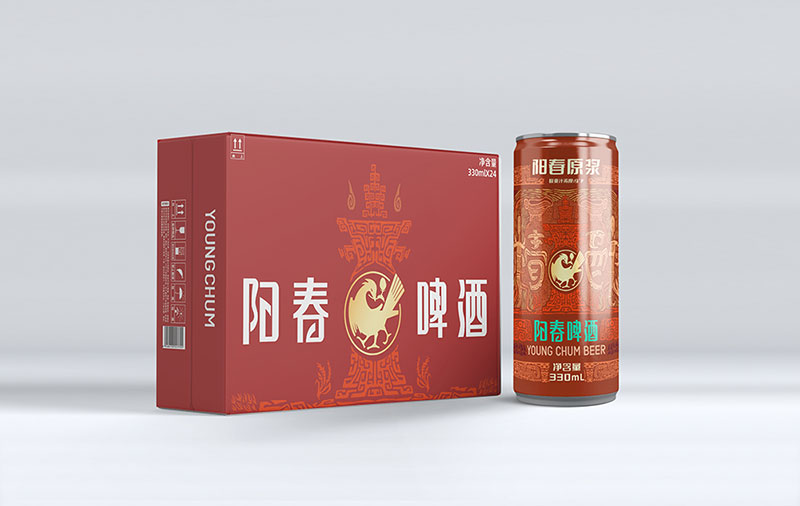 阳春原浆啤酒330ml罐装