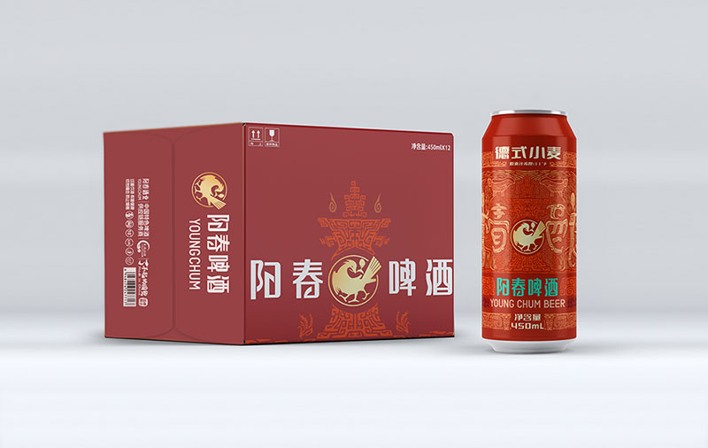 阳春啤酒德式小麦450ml罐装