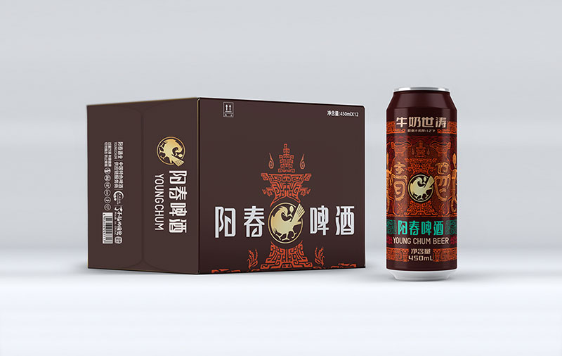 阳春啤酒牛奶世涛风韵450ml罐装