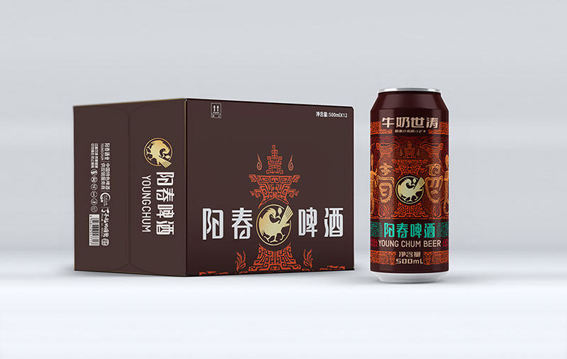 阳春原浆牛奶世涛风韵啤酒500ml罐装