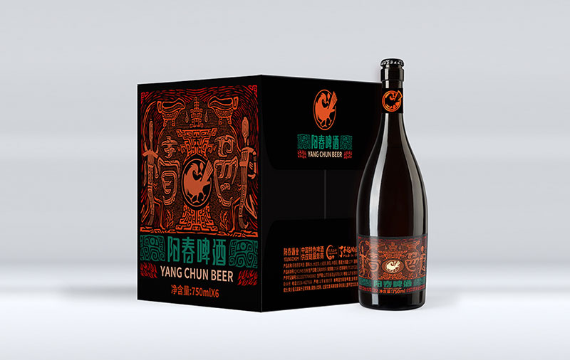 阳春啤酒750ml瓶装