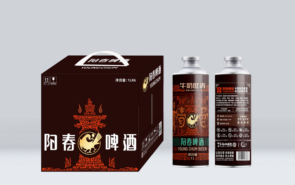 阳春牛奶世涛啤酒1L桶（38口）